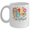 Cute Coquette Bow 100 Day Of School Pencil Teacher Mug | teecentury