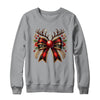 Cute Coquette Bow Coquette Christmas Reindeer Bow Women Girl Shirt & Sweatshirt | teecentury