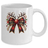 Cute Coquette Bow Coquette Christmas Reindeer Bow Women Girl Mug | teecentury