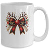 Cute Coquette Bow Coquette Christmas Reindeer Bow Women Girl Mug | teecentury