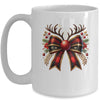 Cute Coquette Bow Coquette Christmas Reindeer Bow Women Girl Mug | teecentury