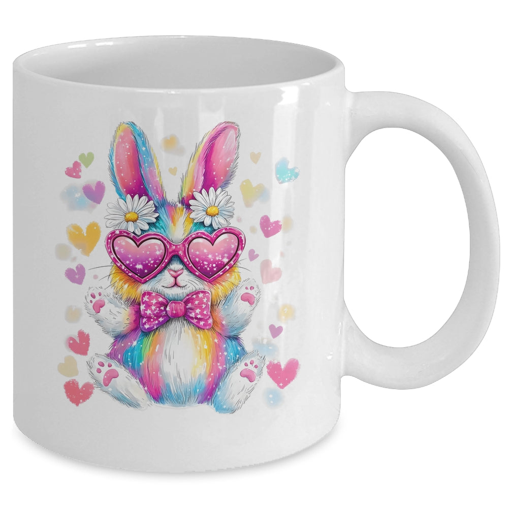 Cute Coquette Tie Dye Rabbit Easter Bunny Women Girl Kids Mug | teecentury