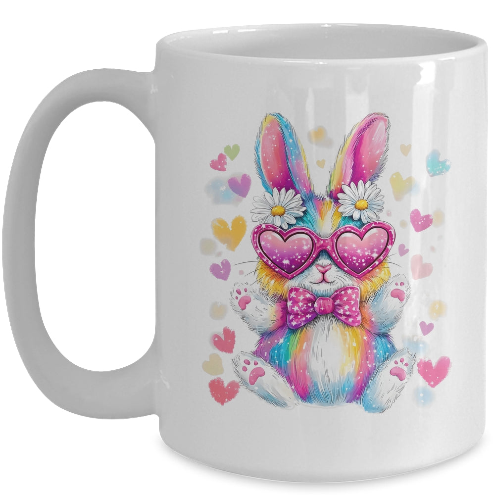 Cute Coquette Tie Dye Rabbit Easter Bunny Women Girl Kids Mug | teecentury