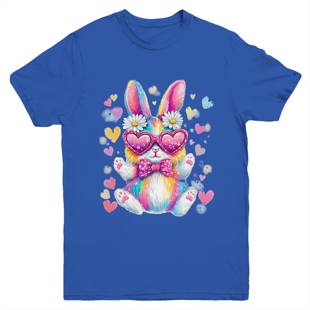 Cute Coquette Tie Dye Rabbit Easter Bunny Women Girl Kids Youth Shirt | teecentury