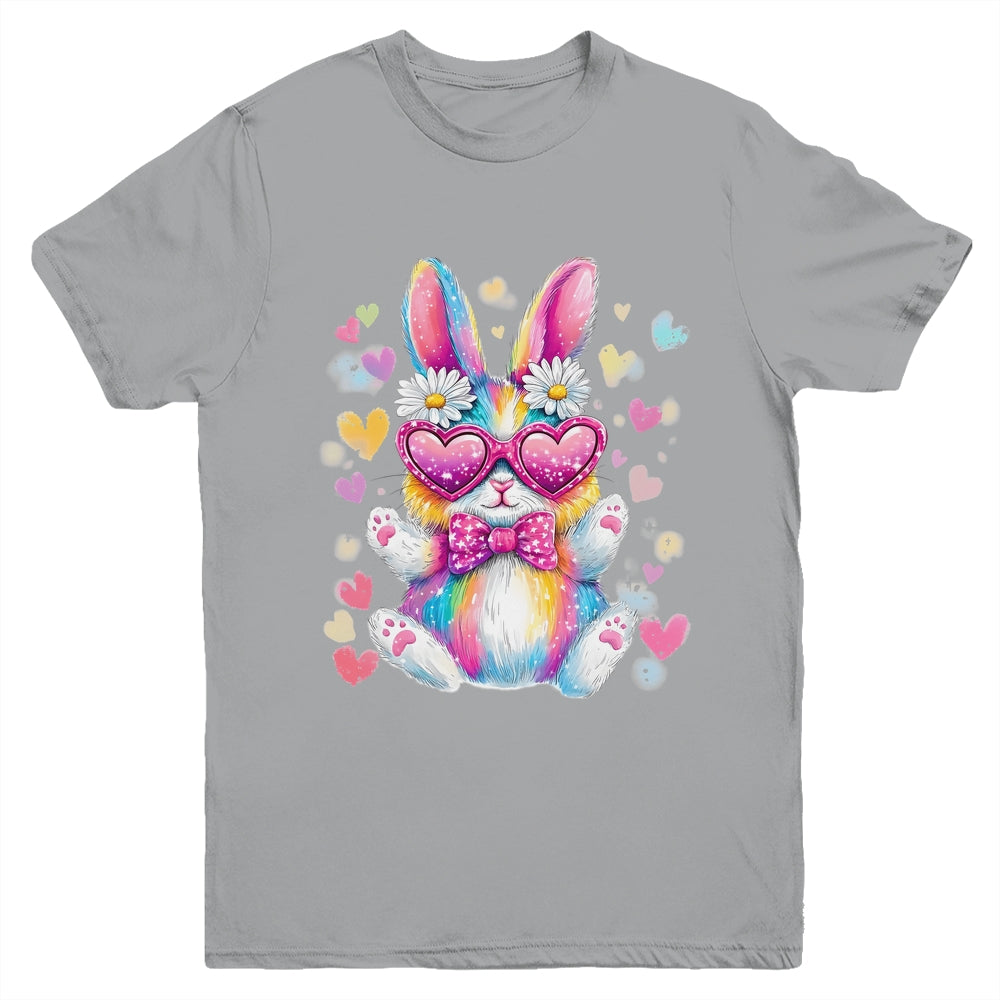 Cute Coquette Tie Dye Rabbit Easter Bunny Women Girl Kids Youth Shirt | teecentury
