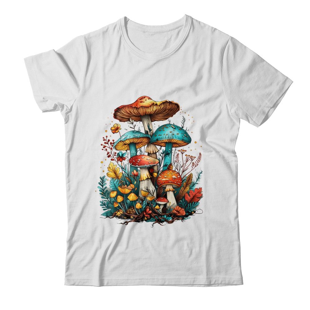 Cute Cottagecore Floral Mushroom Aesthetic Girls Graphic Shirt & Tank Top | teecentury