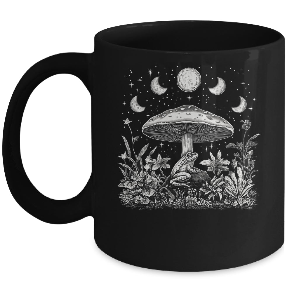 Cute Cottagecore Mushroom Frog Aesthetic Girls Women Graphic Mug | teecentury