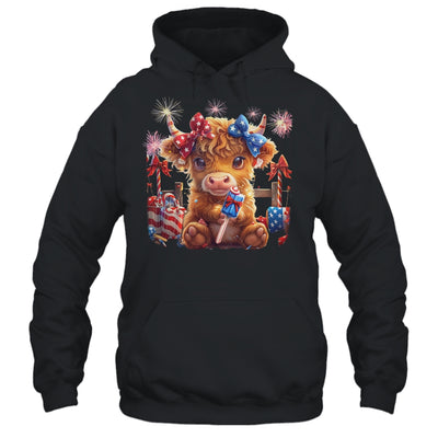 Cute Cow Popsicle 4th Of July Firework USA American Shirt & Tank Top | teecentury