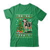 Cute Cow Ugly Christmas Tree Santa Hat Xmas Lights Farmer Shirt & Sweatshirt | teecentury