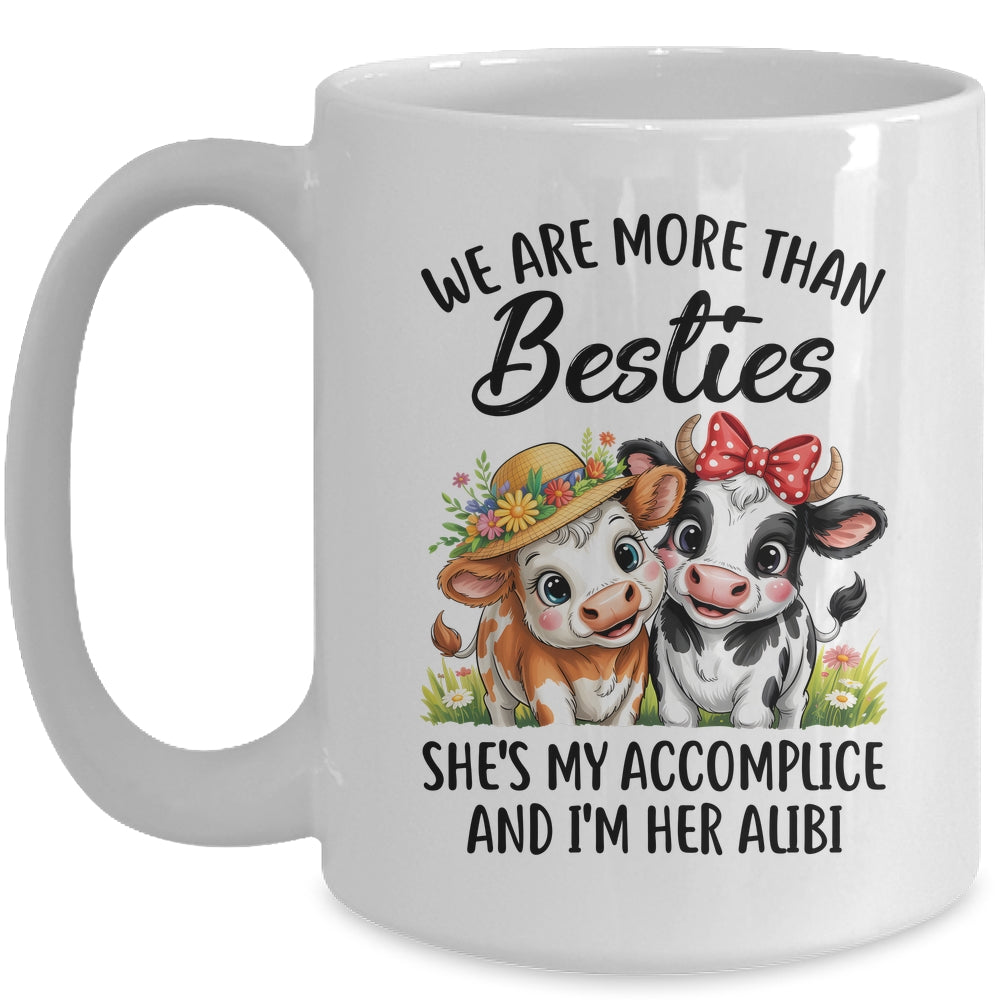 Cute Cow We Are More Than Besties Funny Friends Girls Women Mug | teecentury