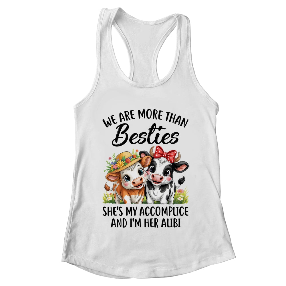 Cute Cow We Are More Than Besties Funny Friends Girls Women Shirt & Tank Top | teecentury