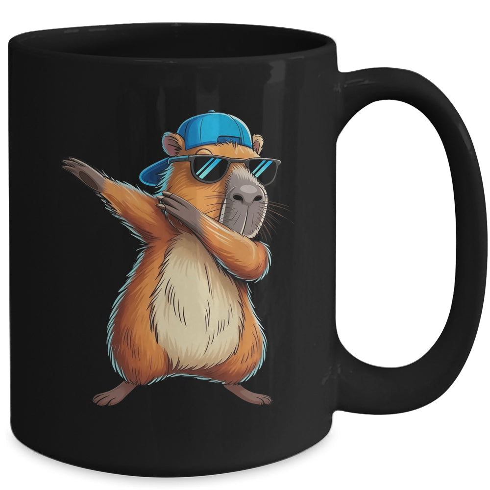Cute Dabbing Capybara Boys Men Fun Capy Lover Kids Funny Mug | teecentury
