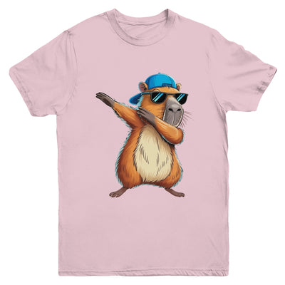 Cute Dabbing Capybara Boys Men Fun Capy Lover Kids Funny Youth Shirt | teecentury