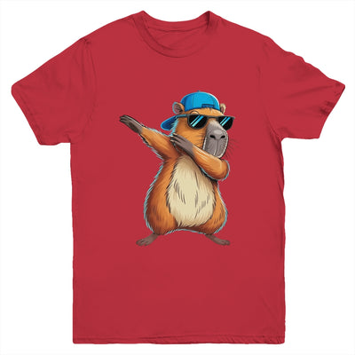 Cute Dabbing Capybara Boys Men Fun Capy Lover Kids Funny Youth Shirt | teecentury