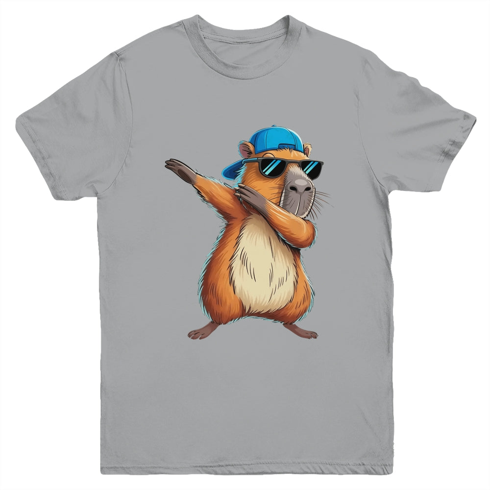 Cute Dabbing Capybara Boys Men Fun Capy Lover Kids Funny Youth Shirt | teecentury