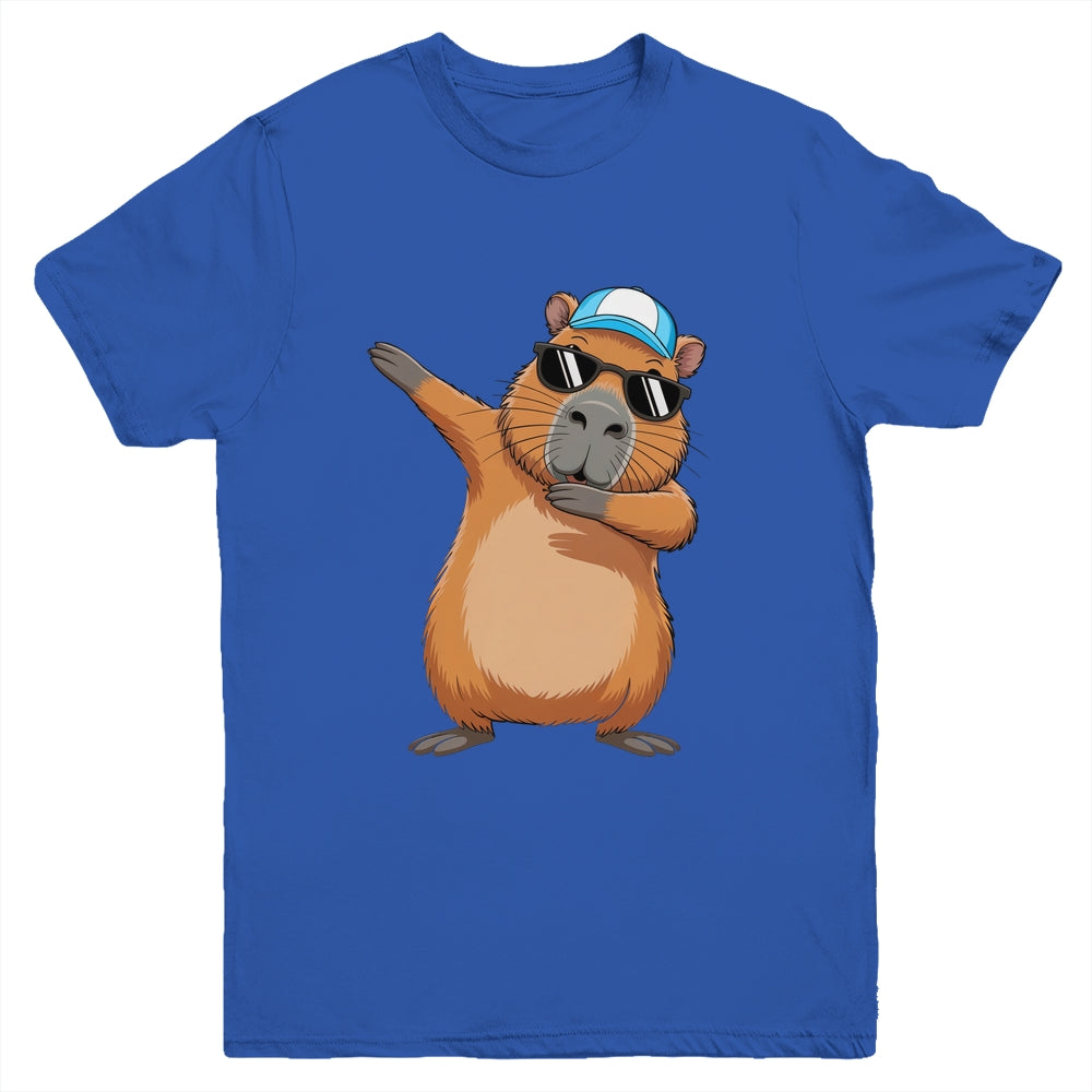 Cute Dabbing Capybara Boys Men Funny Capy Lover Kids Youth Shirt | teecentury