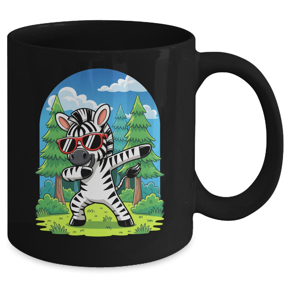 Cute Dabbing Zebra Costume Kids Girls Boys Animal Print Mug | teecentury