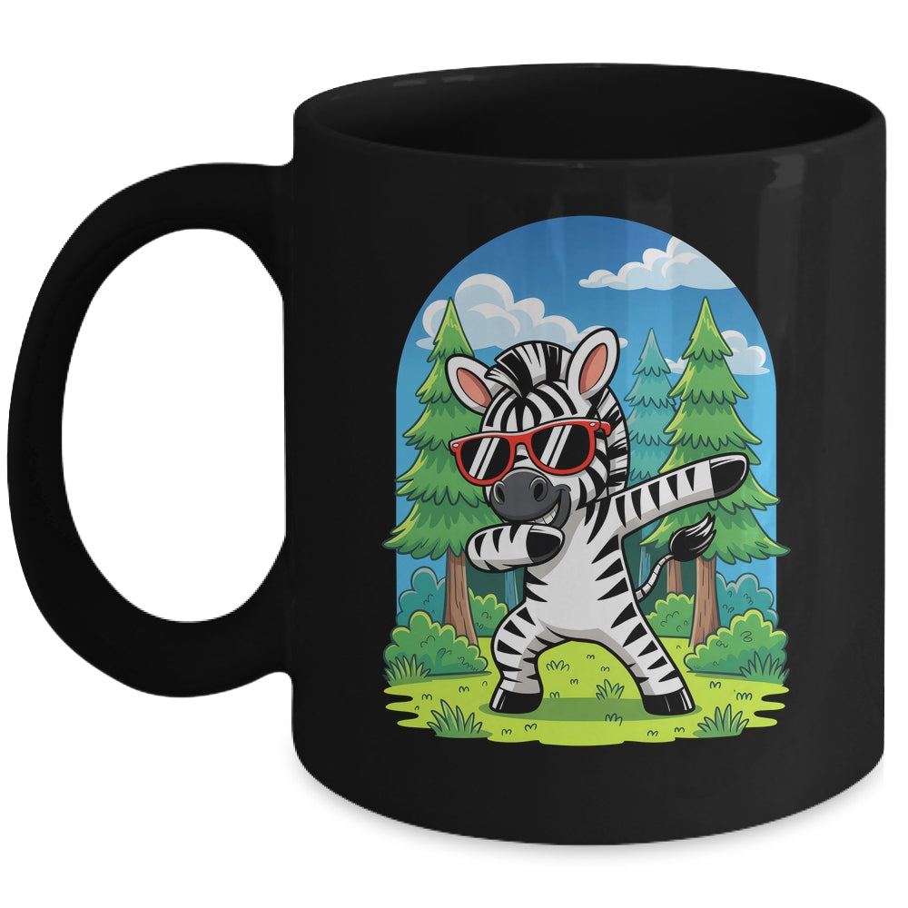 Cute Dabbing Zebra Costume Kids Girls Boys Animal Print Mug | teecentury