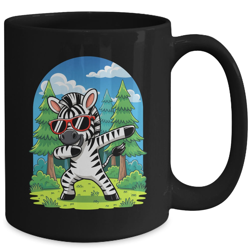 Cute Dabbing Zebra Costume Kids Girls Boys Animal Print Mug | teecentury