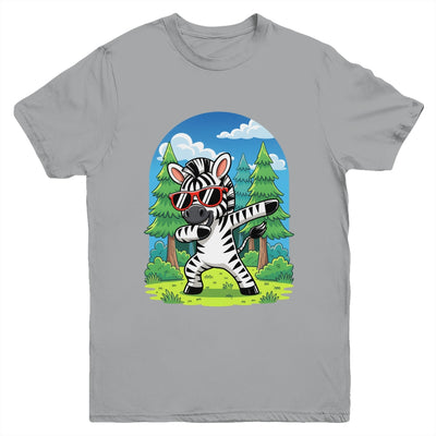 Cute Dabbing Zebra Costume Kids Girls Boys Animal Print Youth Shirt | teecentury