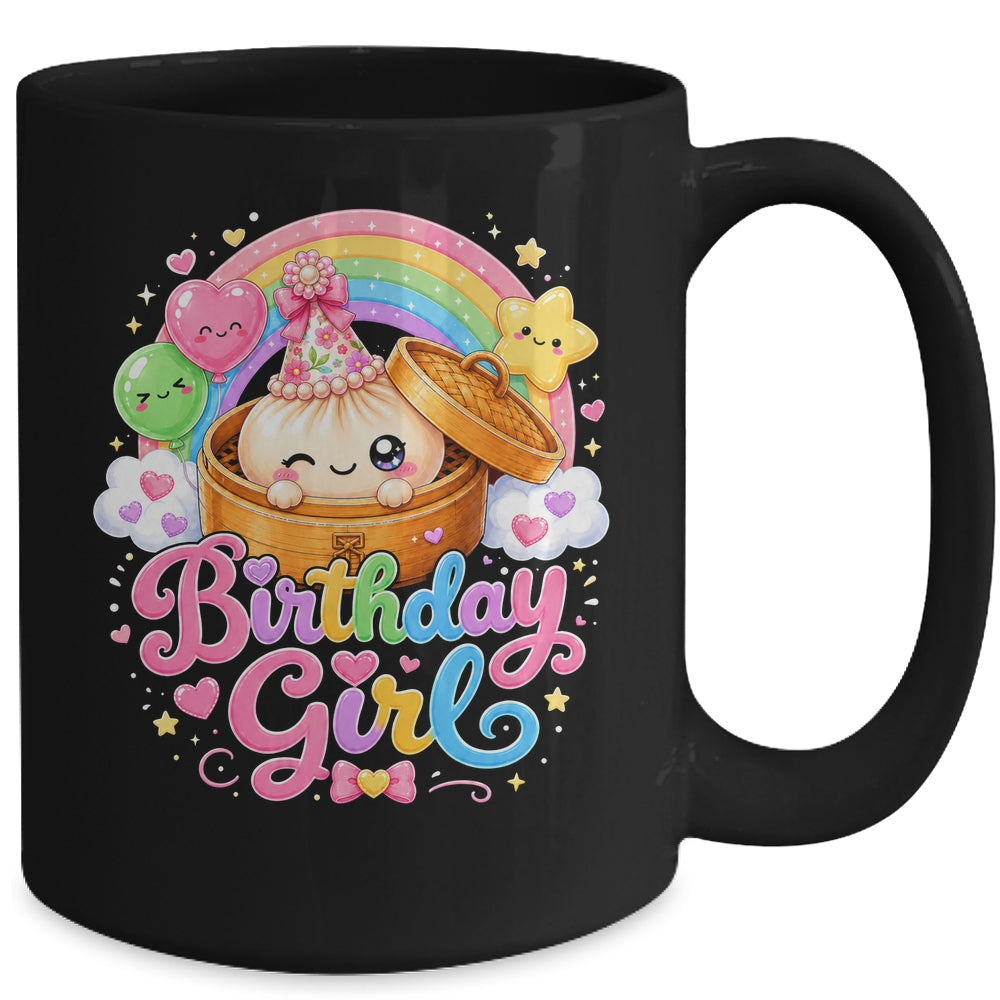 Cute Dumpling Birthday Girl Kawaii Pastel Anime Lovers Kids Mug | teecentury