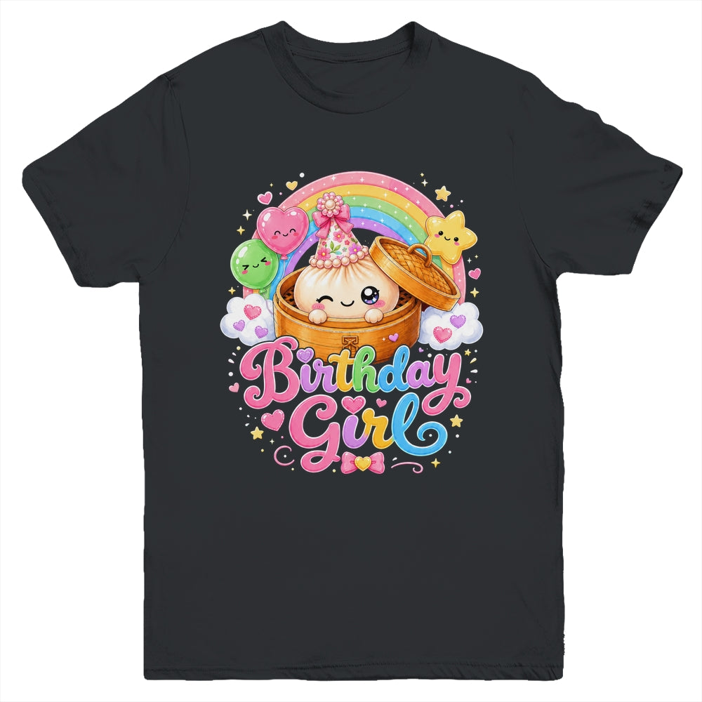 Cute Dumpling Birthday Girl Kawaii Pastel Anime Lovers Kids Youth Shirt | teecentury