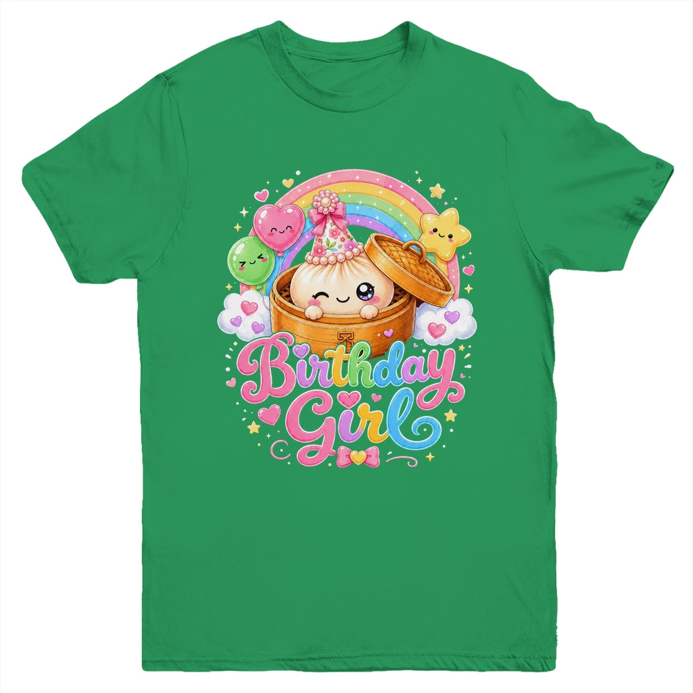 Cute Dumpling Birthday Girl Kawaii Pastel Anime Lovers Kids Youth Shirt | teecentury