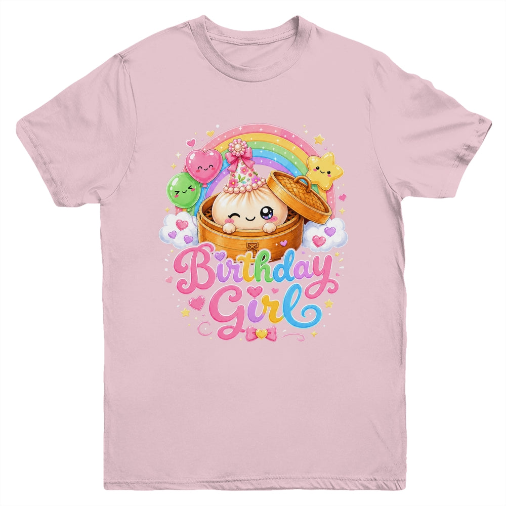 Cute Dumpling Birthday Girl Kawaii Pastel Anime Lovers Kids Youth Shirt | teecentury