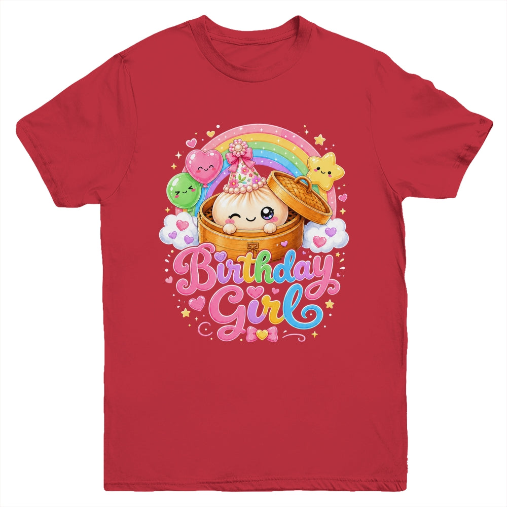Cute Dumpling Birthday Girl Kawaii Pastel Anime Lovers Kids Youth Shirt | teecentury