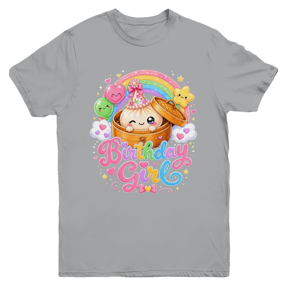 Cute Dumpling Birthday Girl Kawaii Pastel Anime Lovers Kids Youth Shirt | teecentury