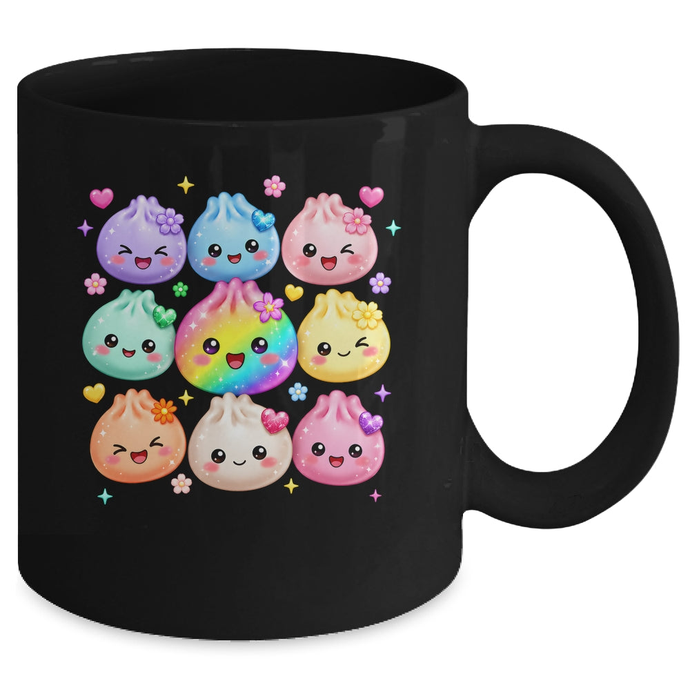 Cute Dumpling Kawaii Pastel Rainbow Anime Birthday Girl Kids Mug | teecentury