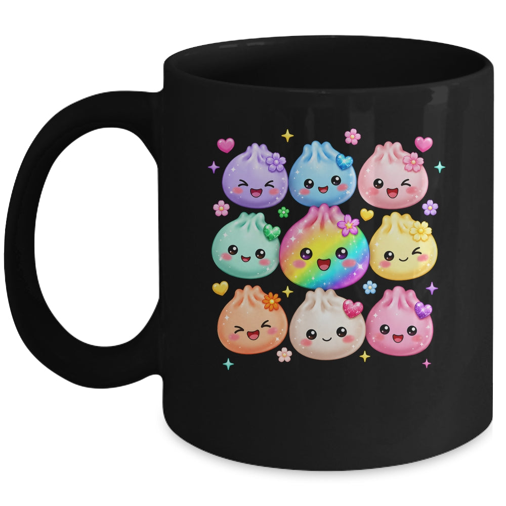 Cute Dumpling Kawaii Pastel Rainbow Anime Birthday Girl Kids Mug | teecentury