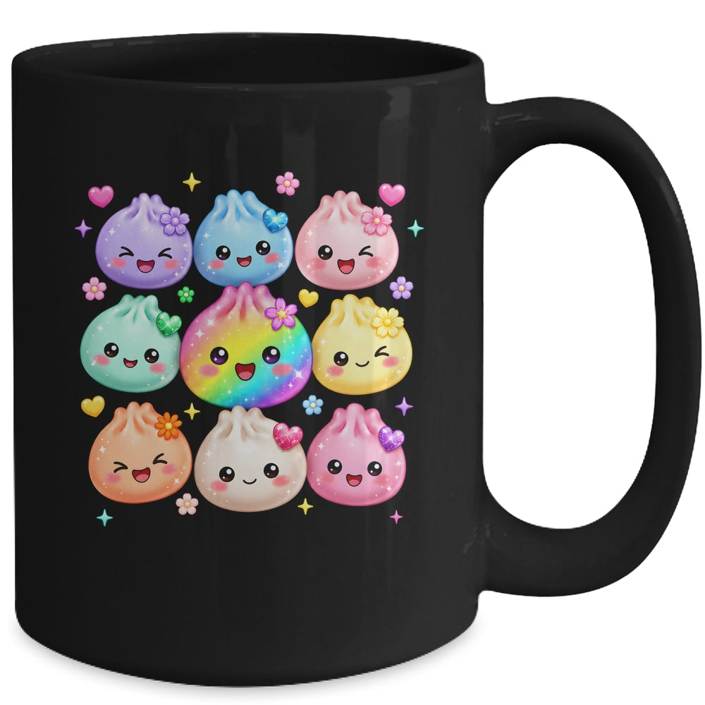 Cute Dumpling Kawaii Pastel Rainbow Anime Birthday Girl Kids Mug | teecentury