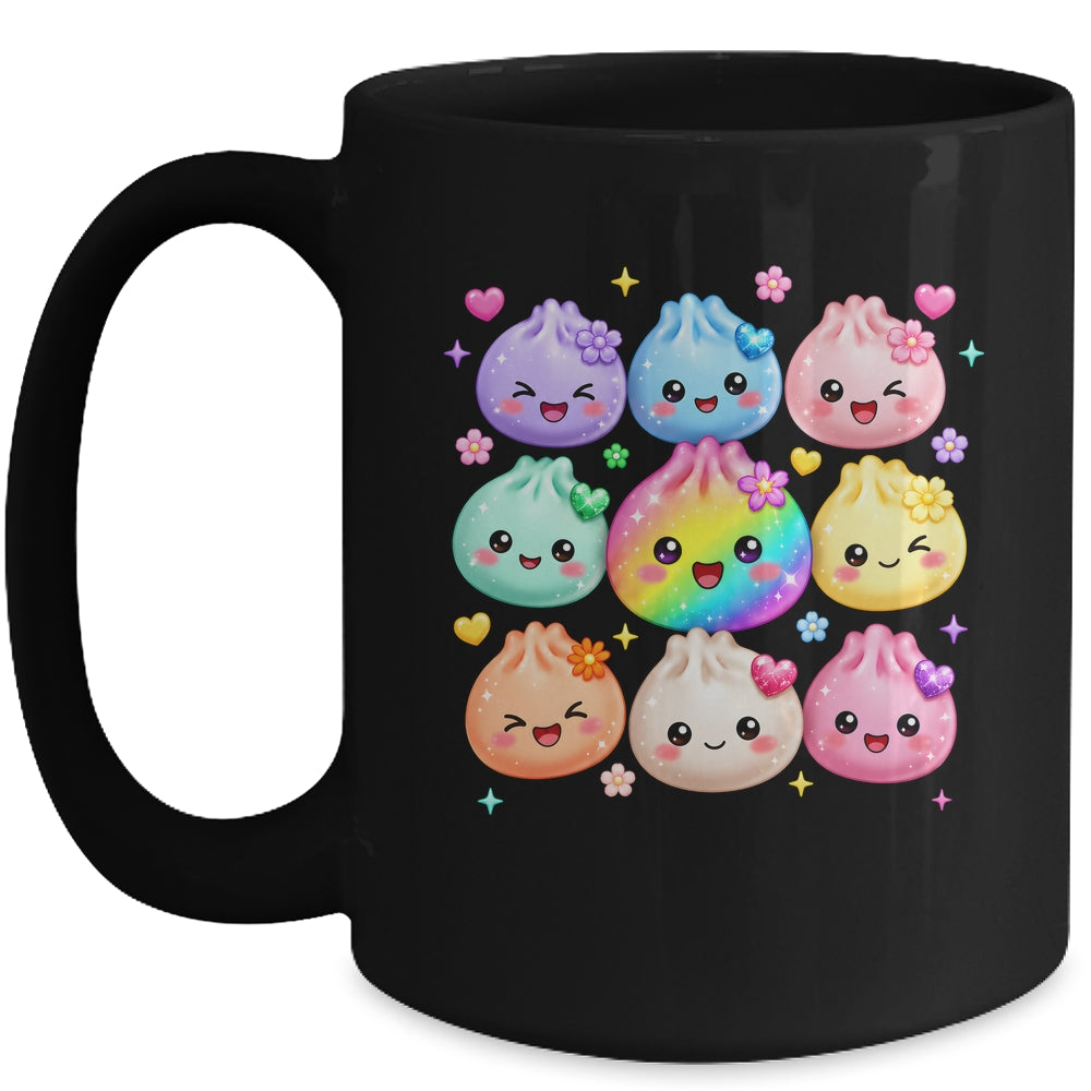 Cute Dumpling Kawaii Pastel Rainbow Anime Birthday Girl Kids Mug | teecentury