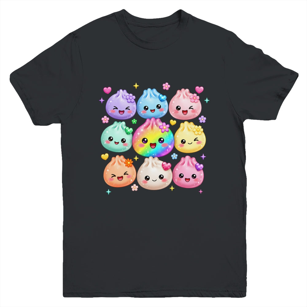 Cute Dumpling Kawaii Pastel Rainbow Anime Birthday Girl Kids Youth Shirt | teecentury