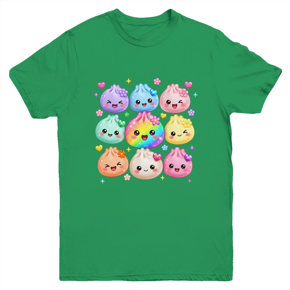 Cute Dumpling Kawaii Pastel Rainbow Anime Birthday Girl Kids Youth Shirt | teecentury