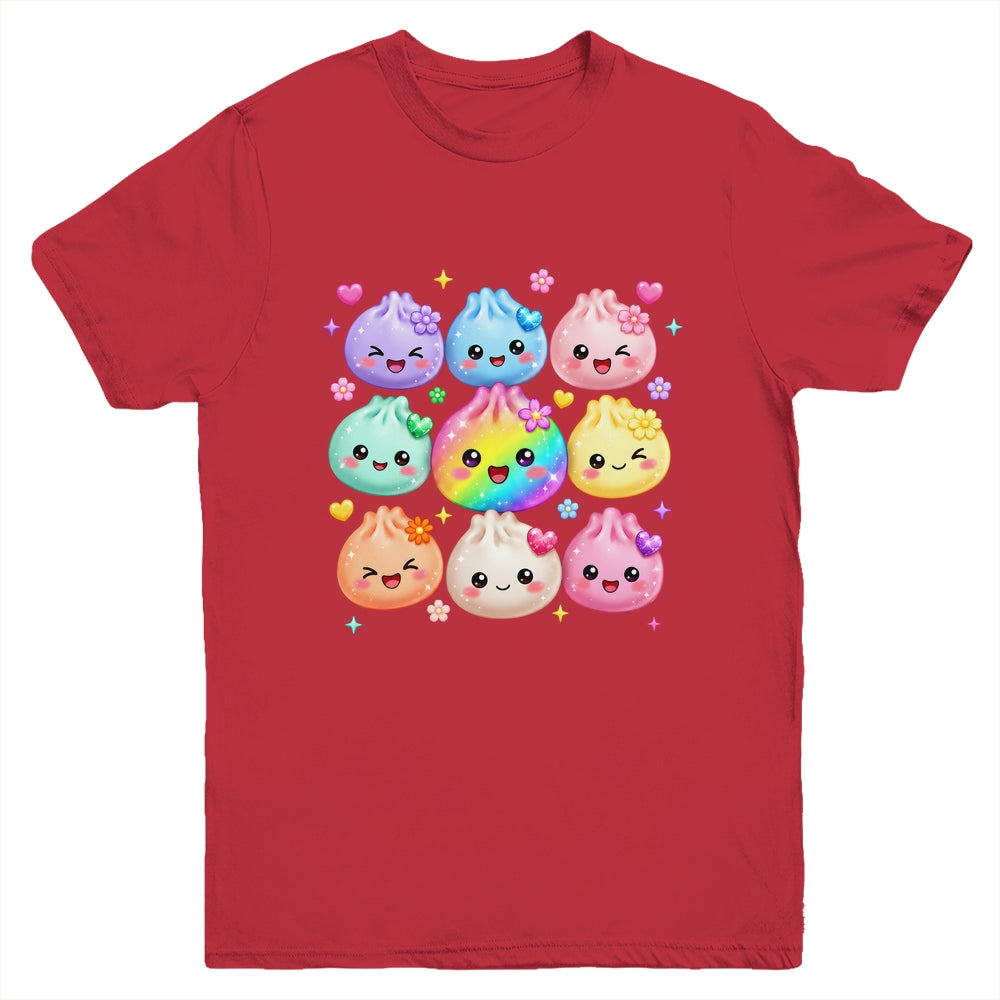 Cute Dumpling Kawaii Pastel Rainbow Anime Birthday Girl Kids Youth Shirt | teecentury
