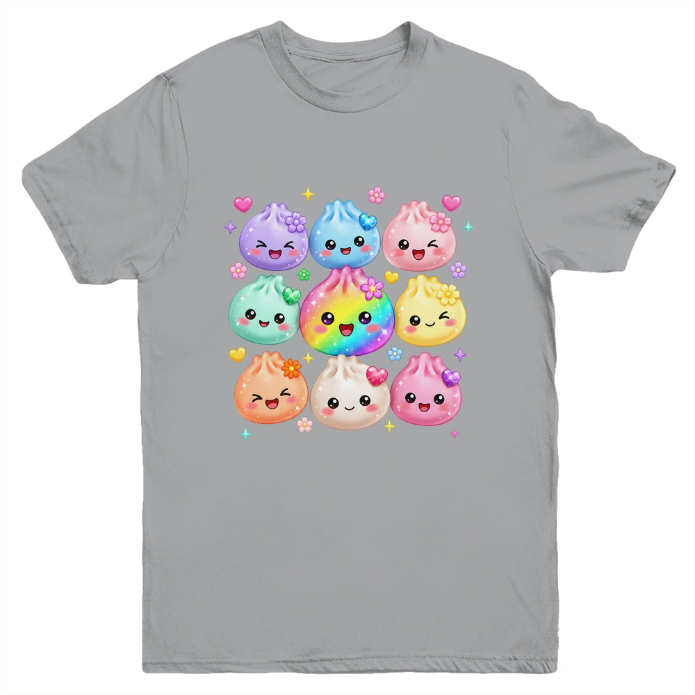 Cute Dumpling Kawaii Pastel Rainbow Anime Birthday Girl Kids Youth Shirt | teecentury