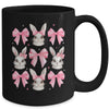 Cute Easter Bunny Face Coquette Bow Easter Day Girls Women Mug | teecentury