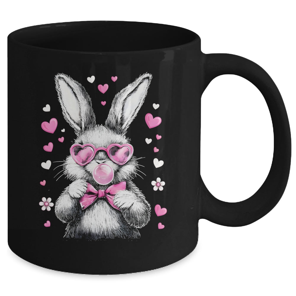 Cute Easter Bunny For Girl Women Pink Rabbit Coquette Girly Mug | teecentury