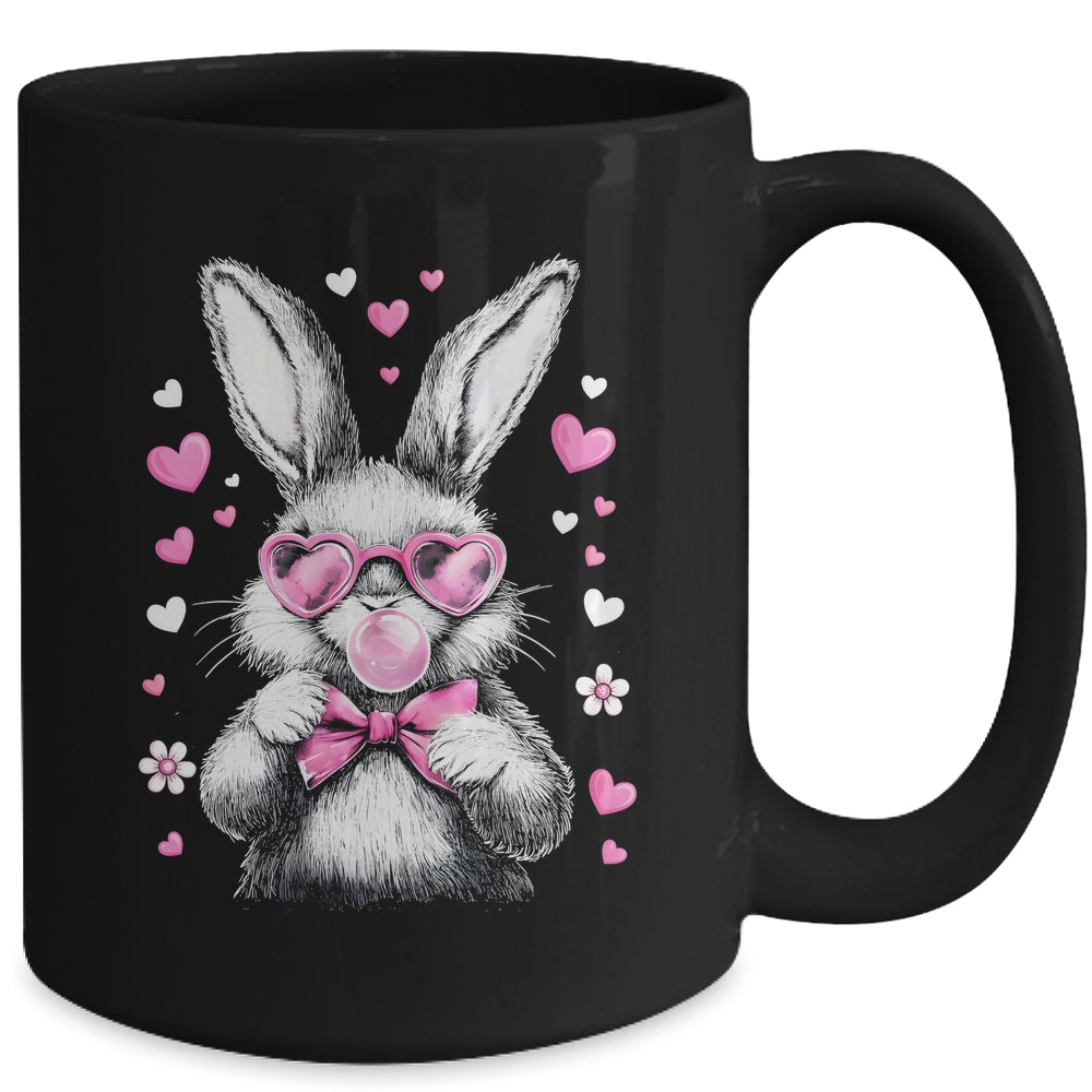 Cute Easter Bunny For Girl Women Pink Rabbit Coquette Girly Mug | teecentury