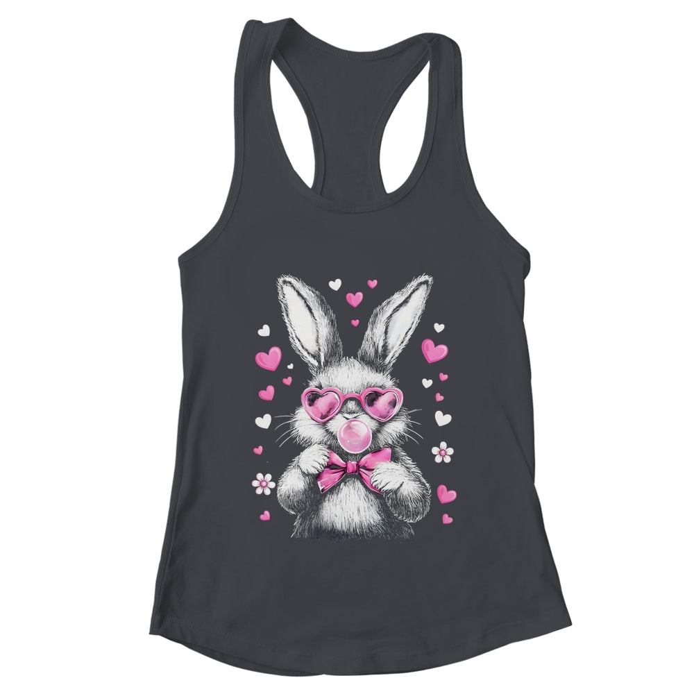 Cute Easter Bunny For Girl Women Pink Rabbit Coquette Girly Shirt & Tank Top | teecentury