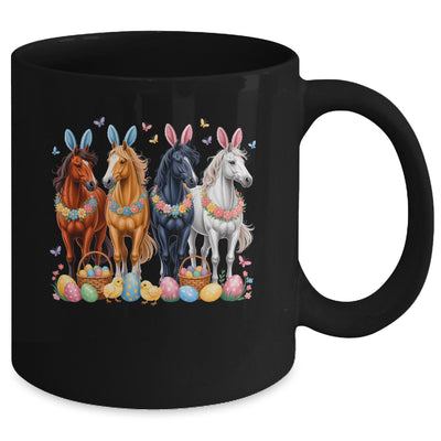 Cute Easter Horse Bunny Ears Eggs Spring Floral Girls Women Mug | teecentury