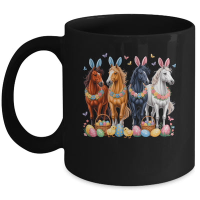 Cute Easter Horse Bunny Ears Eggs Spring Floral Girls Women Mug | teecentury