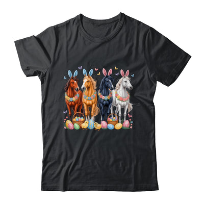 Cute Easter Horse Bunny Ears Eggs Spring Floral Girls Women Shirt & Hoodie | teecentury