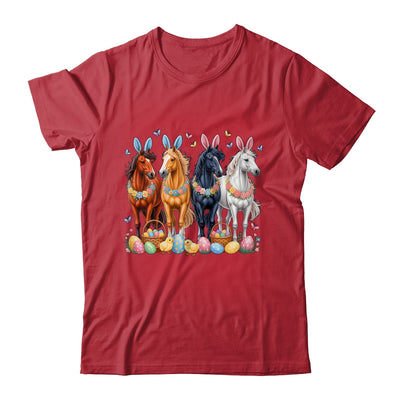 Cute Easter Horse Bunny Ears Eggs Spring Floral Girls Women Shirt & Hoodie | teecentury