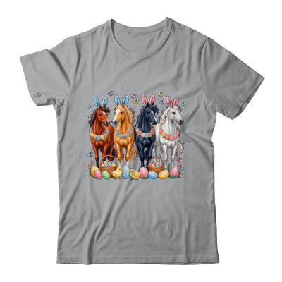 Cute Easter Horse Bunny Ears Eggs Spring Floral Girls Women Shirt & Hoodie | teecentury