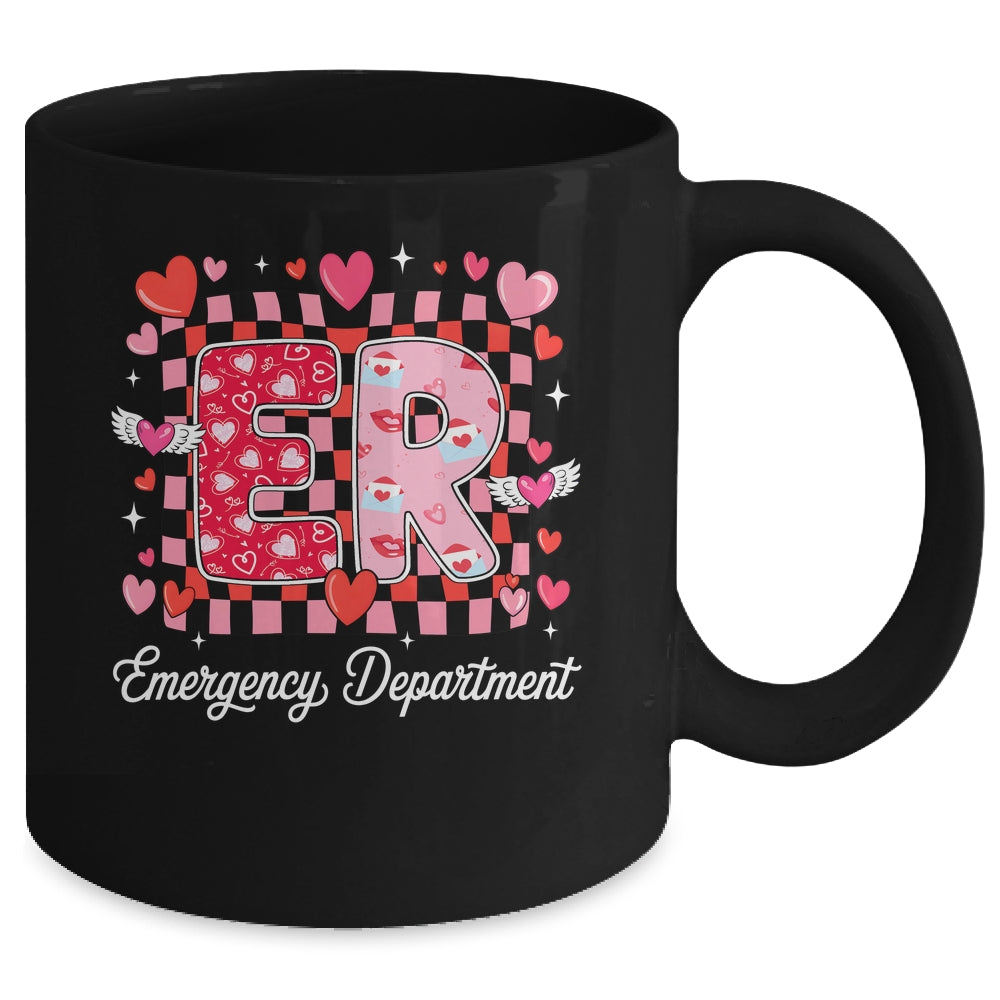 Cute Emergency Department Valentine ER Valentines Day Nurse Mug | teecentury