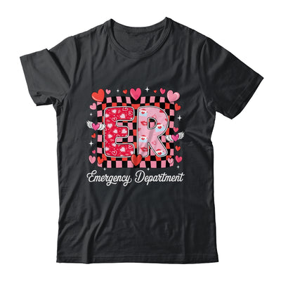 Cute Emergency Department Valentine ER Valentines Day Nurse Shirt & Tank Top | teecentury
