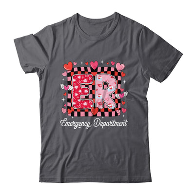 Cute Emergency Department Valentine ER Valentines Day Nurse Shirt & Tank Top | teecentury